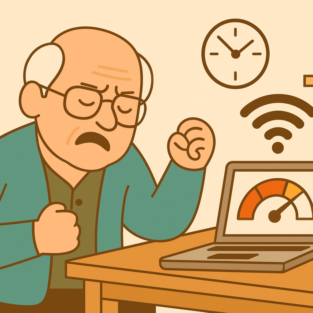 Lassú net illusztráció